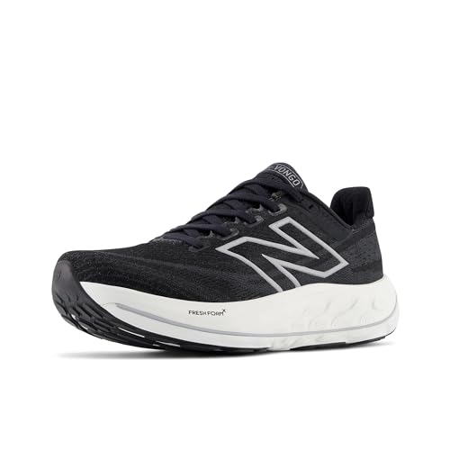 New Balance Women's Fresh Foam X Vongo V6 Running Shoe, Black/White, 7.5 XW