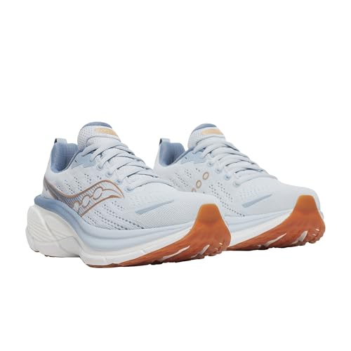 Saucony Women's Hurricane 25 Sneaker, Airy/Storm, 5.5