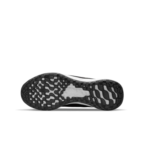 Nike Kid's Revolution 6 NN Grade School Unisex Running Shoes, Black/White-Dk Smoke Grey, 6.5 M US