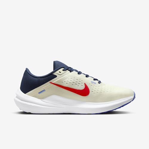 Nike Winflo 10 Men's Road Running Shoes (DV4022-006, Sea Glass/Midnight Navy/Blue Joy/University Red) Size 12.5