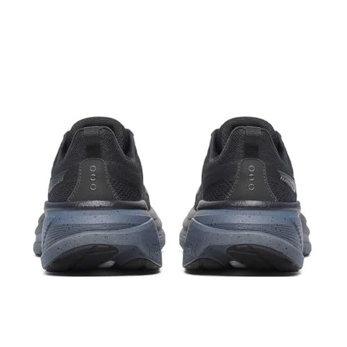 Saucony Men's Hurricane 25 Sneaker, Black/Shadow, 8