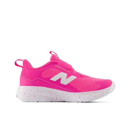New Balance Kid's DynaSoft 468 V1 Slip-On Running Shoe, Pink Heat/Nb White, 13 Little Kid