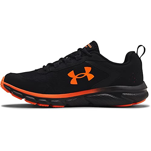 Under Armour Men's Charged Assert 9DISC, Black/Blaze/Orange, 11 M US