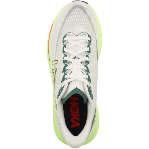 Hoka Men's Mach 7 Sneaker, Frost/Neon Yuzu, 11