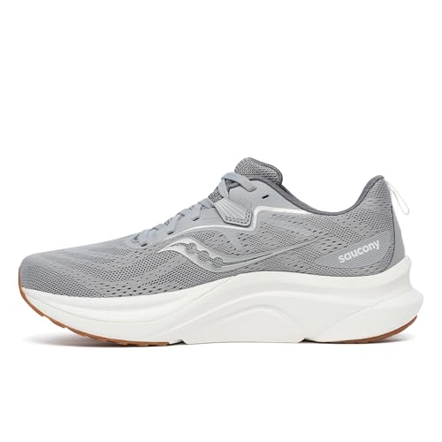Saucony Men's Tempus 2 Sneaker, Fossil/White, 12.5