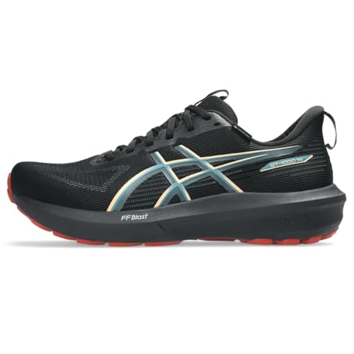 ASICS Men's GT-1000 14 Running Shoes, 9, Black/Apricot Crush