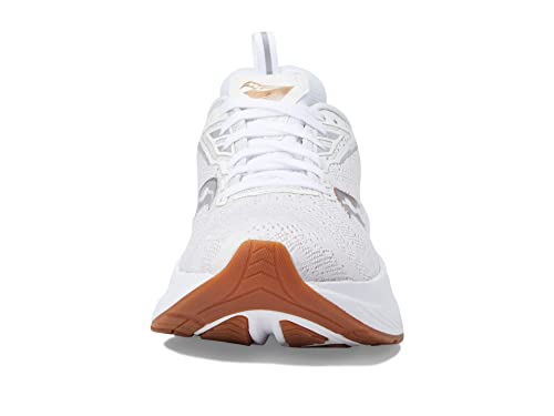 Saucony mens Echelon 9 Running Shoe, White/Gum, 7.5 US