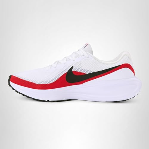 Nike Men's Revolution 8 Road Running Shoes, White/Black-University Red, 10