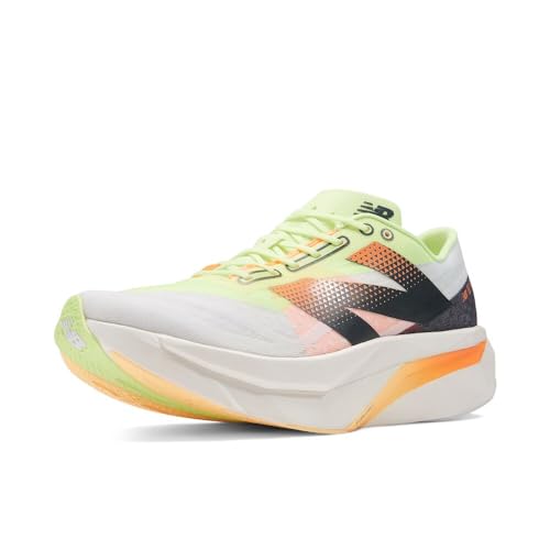 New Balance Men's FuelCell SuperComp Elite V4 Running Shoe, White/Bleached Lime Glo/Hot Mango, 7 W - product image