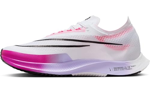 Nike Streakfly Men's Road Racing Shoes (DJ6566-104, White/Vivid Grape/Purple Agate/Black) Size 12