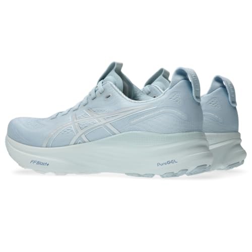 ASICS Women's Gel-Kayano 32 Running Shoes, 9, Sky/Pure Silver