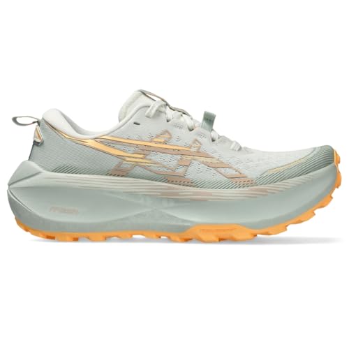 ASICS Women's Trabuco Max 4 Running Shoe, 10, Cream/Dusty Steppe