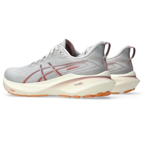 ASICS Women's GT-2000 13 Running Shoe, 8.5, Concrete/Watershed Rose