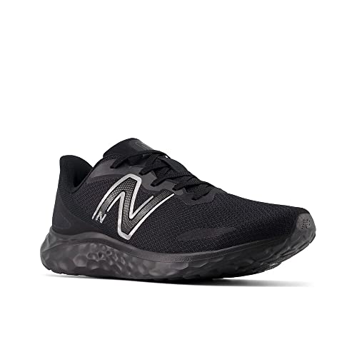 New Balance Men's Fresh Foam Arishi V4 Slip-Resistant Running Shoe, Black/Black Metallic/Black, 11 M