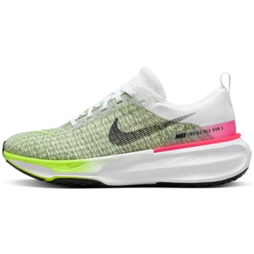 Nike Men's Invincible 3 Road Running Shoes (White/Volt/Hyper Pink/Black, us_Footwear_Size_System, Adult, Men, Numeric, Medium, Numeric_12_Point_5)