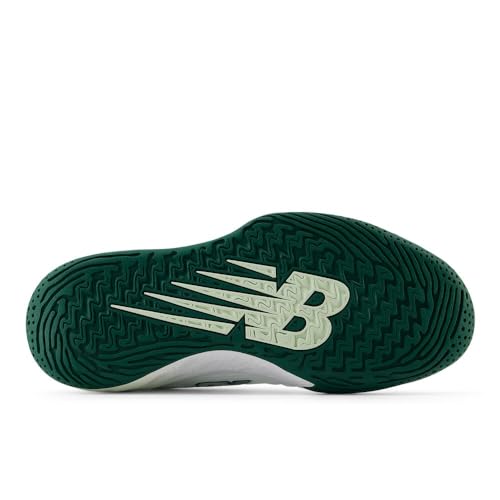 New Balance Women's Fresh Foam X CT-Rally V1 Hard Court Tennis Shoe, White/Marsh Green, 9 W