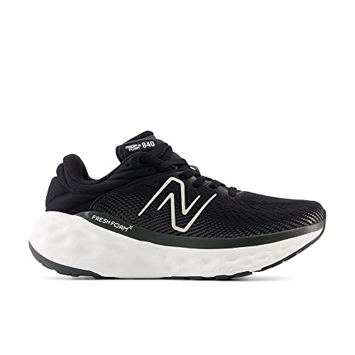 New Balance Women's Fresh Foam X 840F V1 Running Shoe, Black/Magnet, 7 M