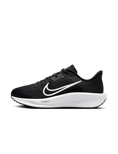 Nike Men's Quest 6 Road Running Shoes, Black/White-Iron Grey, 10
