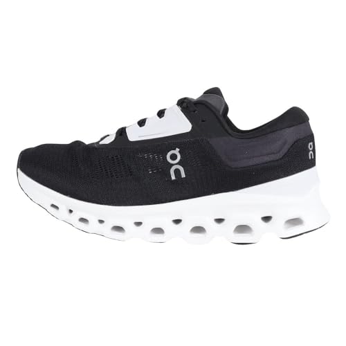 On Cloudstratus 3 Men's Running Shoes, Black/Frost, 12 Us