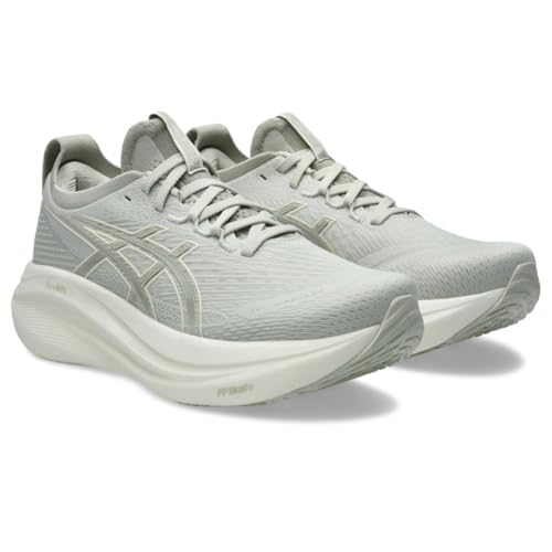 ASICS Women's Gel-Nimbus 27 Running Shoes, 9, Lake Grey/White SAGE