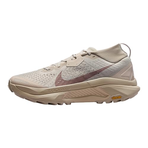 Nike ACG Zegama Men's Trail Running Shoes (Cream II/Safety Orange/Light Orewood Brown) Size 9