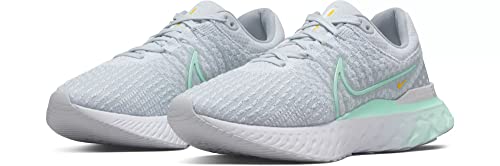 Nike Women's React Infinity Flyknit 3 Running Shoes, Pure Platinum/Mint Foam-White, 10 M US