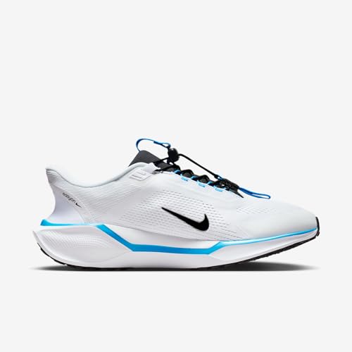 Nike Mens Pegasus Easy On White/Metallic Silver/Black/Blue Hero 9 Medium
