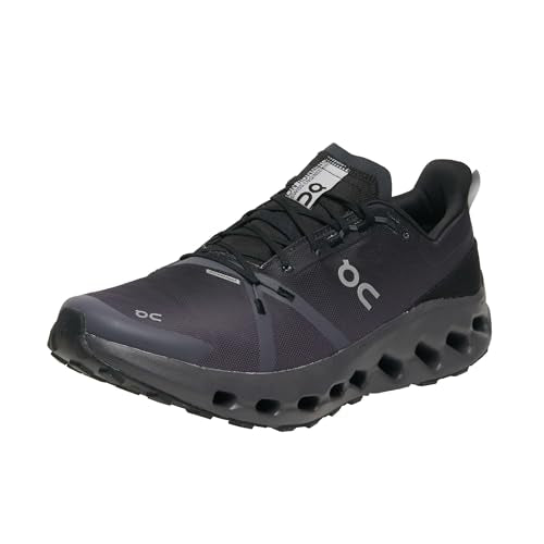 On Mens, Cloudsurfer Trail Waterproof, Black/Eclipse, 11.5, Medium