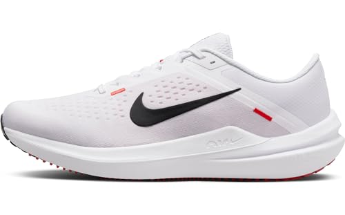 Nike Men's Air Winflo 10Low, White Black Light Crimson, 9.5 US