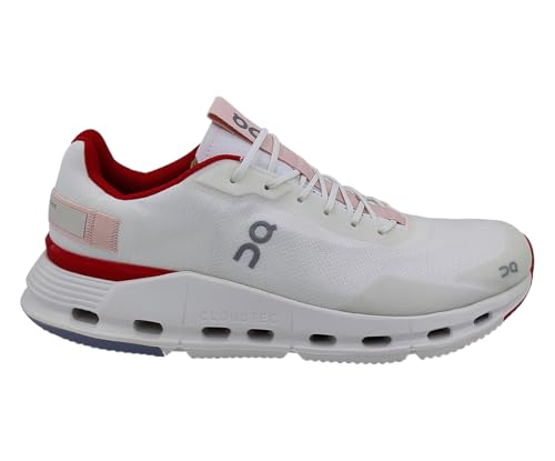 On Cloudnova Form Womens Shoes Size 10.5, Color: White/Red-White
