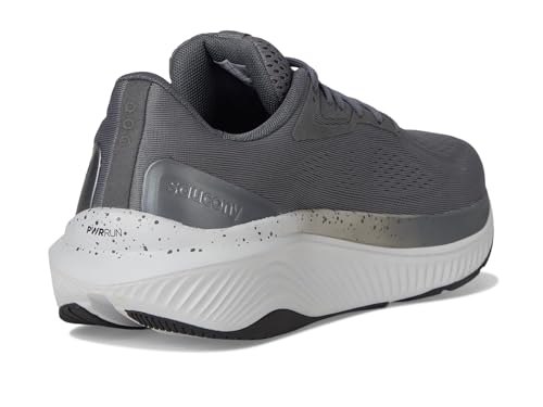 Saucony Men's Echelon 10 Sneaker, Carbon/Black, 8