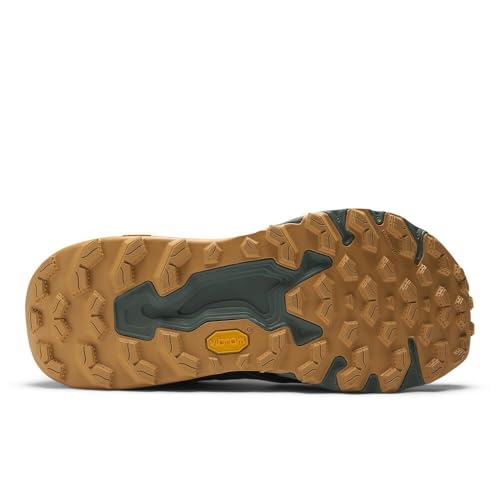 New Balance Men's Fresh Foam X Hierro V9 Trail Running Shoe, Dark Juniper/Black/Dried Apricot, 8.5 M