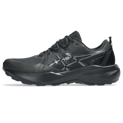 ASICS Men's Gel-Venture 11 Running Shoes, 11, Black/Carrier Grey