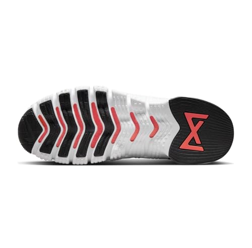 NIKE Free Run Next Nature Men's Trainers Gym Fitness Shoes, White Bright Crimson Black, 13