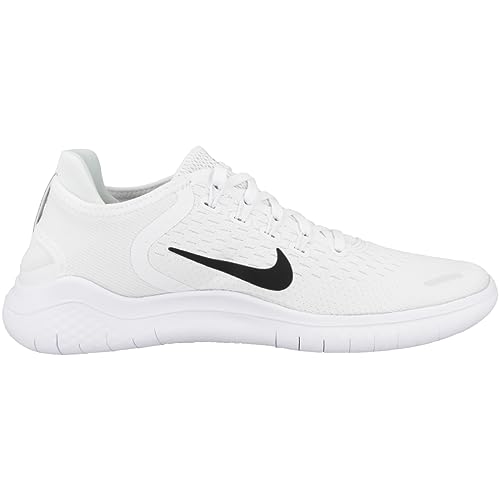 Nike Womens WMNS Free RN 2018 942837 100 - Size 5W White/Black