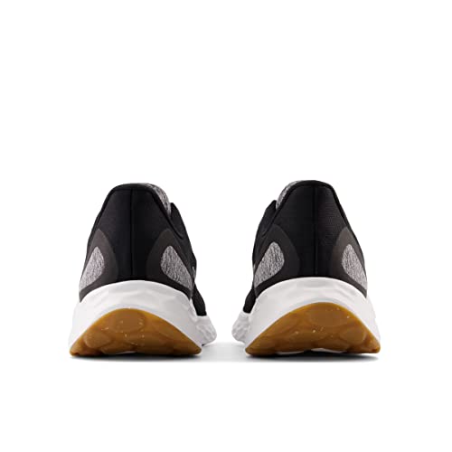 New Balance Men's Fresh Foam Arishi V4 Running Shoe, Black/Silver Metallic/Gum 2, 9