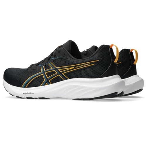 ASICS Men's Gel-Contend 9 Running Shoes, 10, Black/YAMABUKI