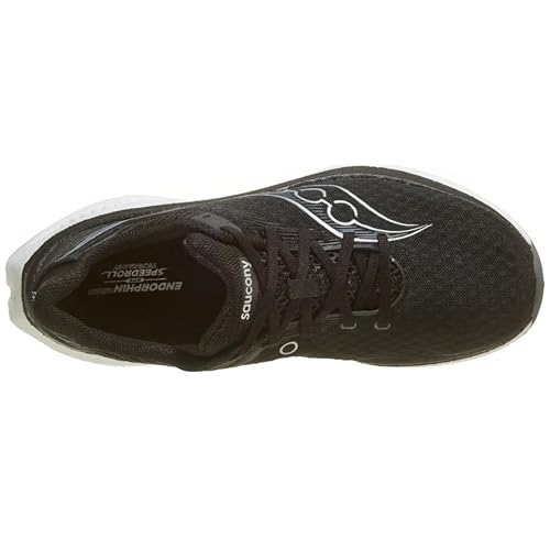 Saucony Men's Endorphin Speed 5 Sneaker, Black/White, 11