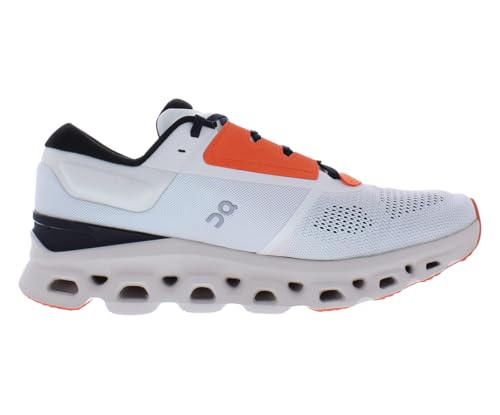 On Men's Cloudstratus 3 Trainers, White Sand, 12.5 US