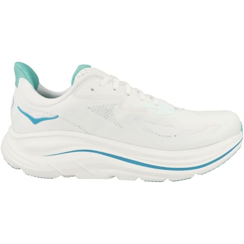 Hoka Men's Clifton 10 White/Skyward Blue 11.5 Medium - alternate view 3