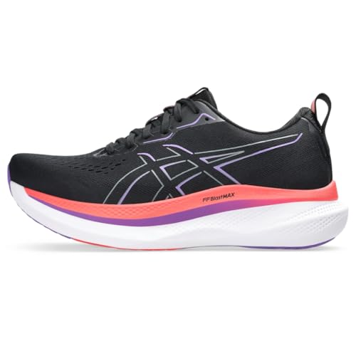 ASICS Men's GLIDERIDE MAX Running Shoe, 10.5, Black/Flash RED