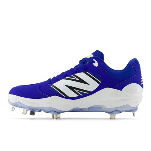 New Balance Men's Fresh Foam X 3000 V7 Baseball Shoe, Team Royal/White, 12.5 M