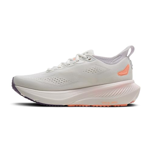 Brooks Women’s Glycerin 23 Neutral Running Shoe - White/Mulled Grape/Clear - 9 Medium