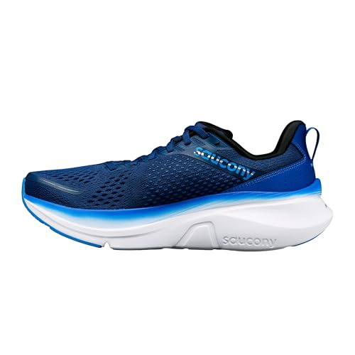 Saucony Men's Guide 17 Sneaker, Navy/Cobalt, 12.5