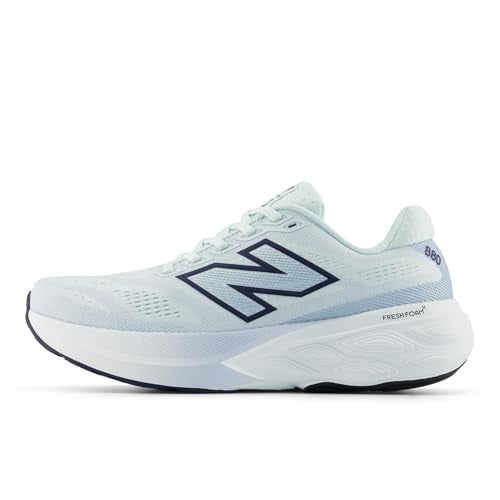 New Balance Women's Fresh Foam X 880v15 Running Shoe, Glint Blue/Nb Navy, 6.5