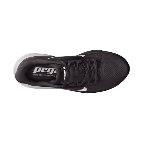 Nike Women's Air Zoom Pegasus 42 Sneaker, Black/White/Iron Grey, 9 Wide