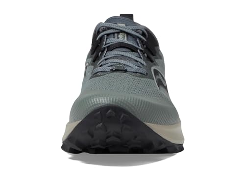 Saucony Men's Peregrine 14 Sneaker, Bough/Shadow, 8.5