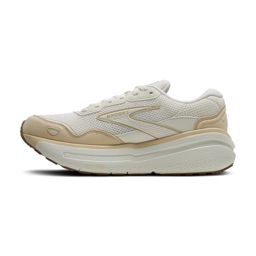 Brooks Women’s Ghost Max Suede/Leather Neutral Running & Walking Shoe - Star/Sand/Portabella - 9.5 Medium