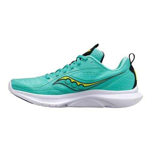 Saucony Women's Kinvara 13 Sneaker, Cool Mint/Acid, 5 Wide
