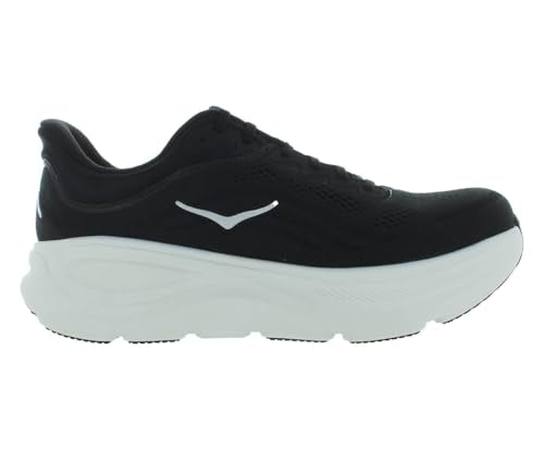 HOKA Bondi 9 Mens Shoes Size 10.5, Color: Midnight Black/Cloud White-Black - alternate view 3